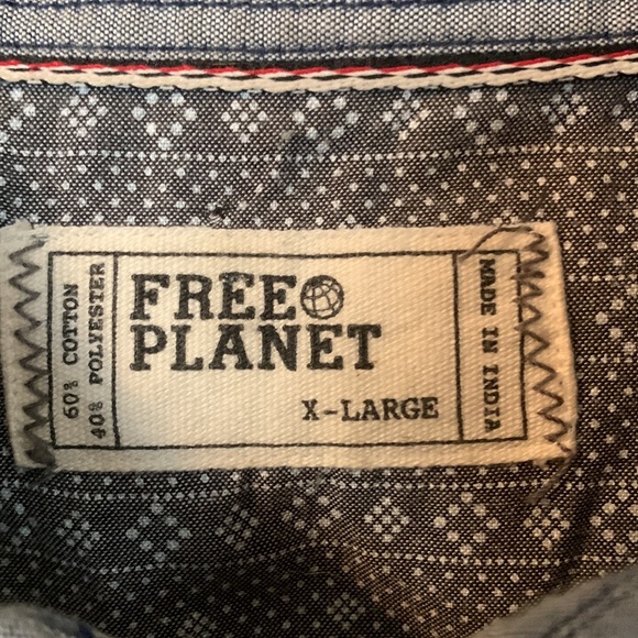 Free Planet Button Down Star Shirt - Picture 3 of 3